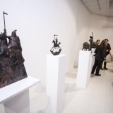 5-osios respublikinės parodos „Mažoji plastika“ ekspozicijos fragmentas. Nerijaus Jankausko nuotr.