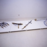 5-osios respublikinės parodos „Mažoji plastika“ ekspozicijos fragmentas. Nerijaus Jankausko nuotr.