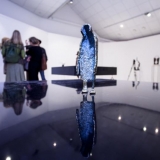 5-osios respublikinės parodos „Mažoji plastika“ ekspozicijos fragmentas. Nerijaus Jankausko nuotr.