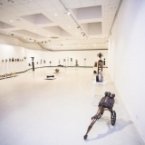 5-osios respublikinės parodos „Mažoji plastika“ ekspozicijos fragmentas. Nerijaus Jankausko nuotr.