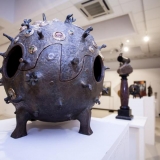 5-osios respublikinės parodos „Mažoji plastika“ ekspozicijos fragmentas. Nerijaus Jankausko nuotr.