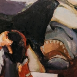 Andrius Zakarauskas. Reading brushstroke. 2018 m. (fragmentas). Domo Rimeikos nuotr.