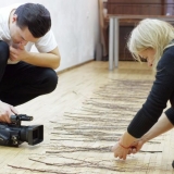 Projektas \"Per negalią galintiems\". Žemės menas. Rūtos Petniūnaitės nuotr.