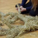 Projektas \"Per negalią galintiems\". Žemės menas. Rūtos Petniūnaitės nuotr.