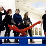 Menininkės (iš kairės): Laisvydė Šalčiūtė, Eglė Ridikaitė, Jurga Barilaitė, Kristina Inčiūraitė, Aurelija Maknytė ir Laima Kreivytė. Nerijaus Jankausko nuotr.