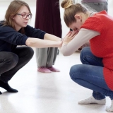 Projektas \"Per negalią galintiems\". Performansas. Rūtos Petniūnaitės nuotr.