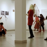 Projektas \"Per negalią galintiems\". Performansas. Rūtos Petniūnaitės nuotr.