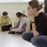 Projektas \"Per negalią galintiems\". Performansas. Rūtos Petniūnaitės nuotr.