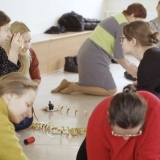 Projektas \"Per negalią galintiems\". Performansas. Rūtos Petniūnaitės nuotr.