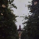 Rodion Petroff. Geltoni lapai. 60x48 cm, aliejus, MDF, 2017 m.