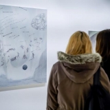 Rodion Petroff. Vilkų miškas. Aliejus, drobė, sintetiniai plaukai, 2018 m. Nerijaus Jankausko nuotr. 