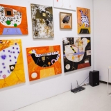 Romualdas Inčirauskas, tapybos ciklas „Abstrakcija su autoriniu ženklu“. Nerijaus Jankausko nuotr.