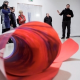 Povilo Ramanausko parodos pristatymas. Nerijaus Jankausko nuotr.