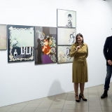 Tomos Šlimaitės parodą pristatė KKKC direktorius, menotyrininkas Ignas Kazakevičius. Nerijaus Jankausko nuotr.