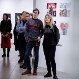 Atidarant Tomo Tereko fotografijų parodą. Nerijaus Jankausko nuotr.