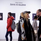 Atidarant Tomo Tereko fotografijų parodą. Nerijaus Jankausko nuotr.