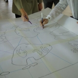 Gatvės meno kūrybinės dirbtuvės su Tadu Vincaičiu-Plūgu. Rūtos Petniūnaitės nuotr.