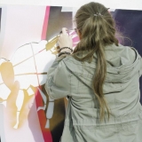 Gatvės meno kūrybinės dirbtuvės su Tadu Vincaičiu-Plūgu. Rūtos Petniūnaitės nuotr.