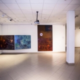 Irmos Leščinskaitės parodos „Tapyba. Šiuolaikinės technologijos“ ekspozicijos fragmentas. Nerijaus Jankausko nuotr.