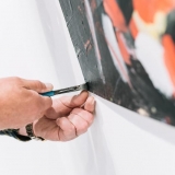 Virginijaus Viningo retrospektyvinė tapybos paroda „Trys dešimtmečiai“ iškeliauja į laisvę. Domo Rimeikos nuotr.