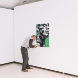 Virginijaus Viningo retrospektyvinė tapybos paroda „Trys dešimtmečiai“ iškeliauja į laisvę. Domo Rimeikos nuotr.