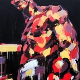 Virginijus Viningas, iš serijos „Boksas“, akrilas, drobė, 170x120 cm, 2010 m.