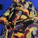 Virginijus Viningas, „Cello & Jazz”, akrilas, drobė, 200x120 cm, 2015 m.
