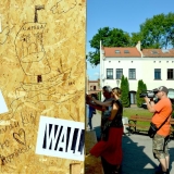 Instaliacijos „Wall / Siena“ pristatymas visuomenei. Rūtos Petniūnaitės nuotr.