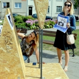 Instaliacijos „Wall / Siena“ pristatymas visuomenei. Rūtos Petniūnaitės nuotr.