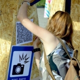 Instaliacijos „Wall / Siena“ pristatymas visuomenei. Rūtos Petniūnaitės nuotr.