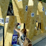 Instaliacijos „Wall / Siena“ pristatymas visuomenei. Rūtos Petniūnaitės nuotr.