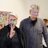 Menotyrininkė Laima Kreivytė ir KKKC direktorius Ignas Kazakevičius. Donato Bielkausko nuotr.