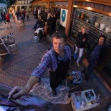 Tapybos akcija-hepeningas „Laisvė“. Donato Bielkausko nuotr.