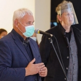 Klaipėdos meras Vytautas Grubliauskas ir KKKC direktorius Ignas Kazakevičius. Donato Bielkausko nuotr.